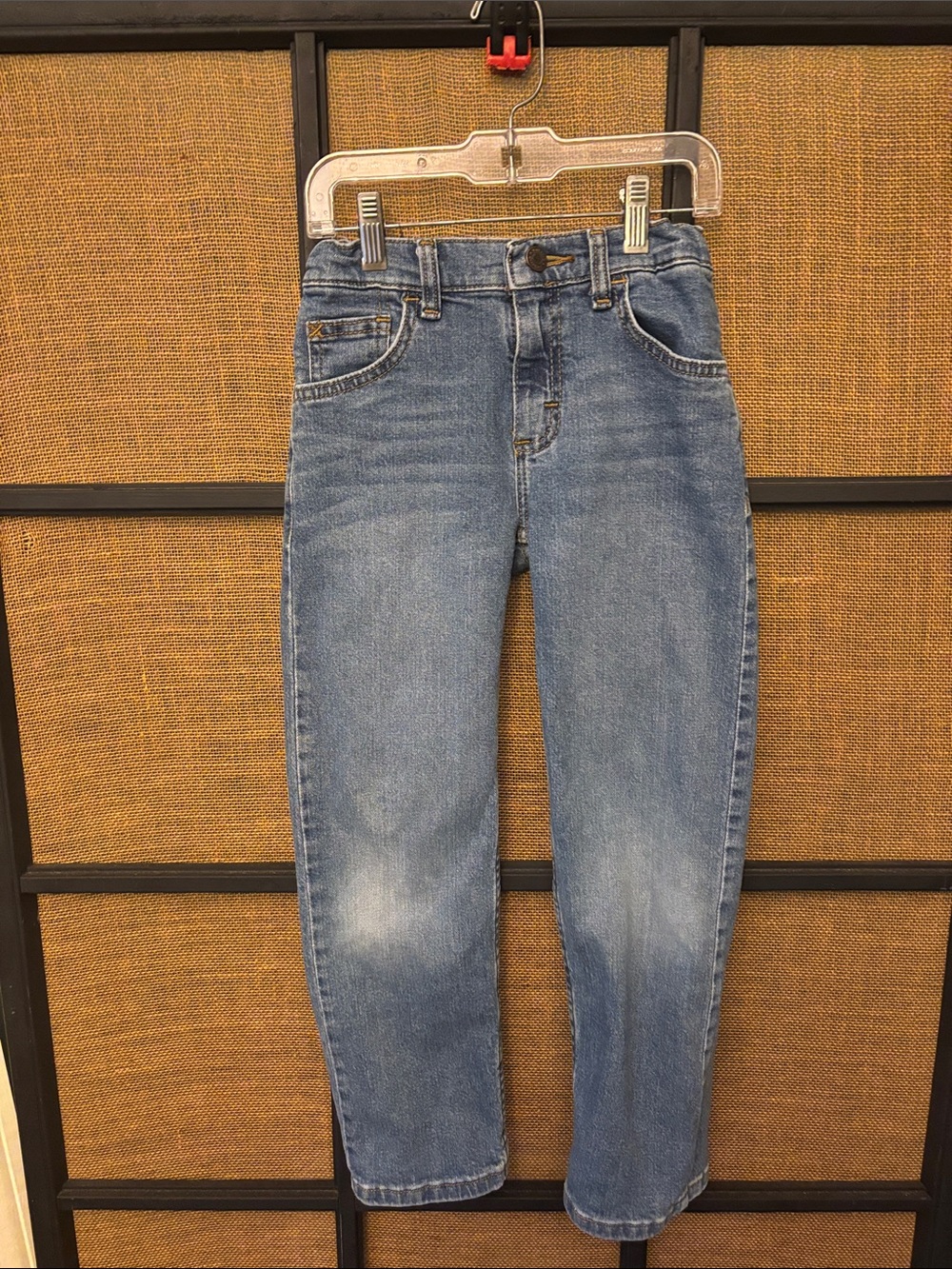 WRANGLER KIDS SIZE 8 straight fit with adjustable waist band